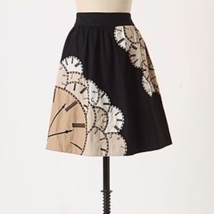 Anthropologie Clock Skirt